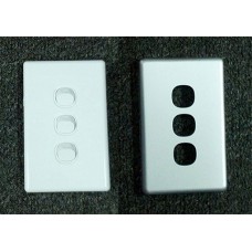Three Gang Switch 16a With Aluminium Cover NPE