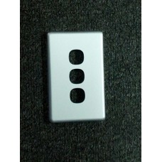 Three Gangs Switch Aluminium Cover Only NPE