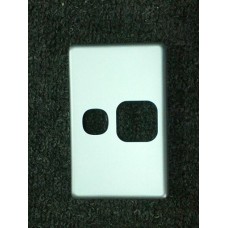 Single Power Point V Aluminium Cover Only NPE