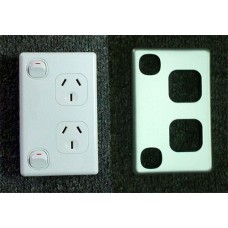 Double Power Point V 10A With Aluminium Cover NPE